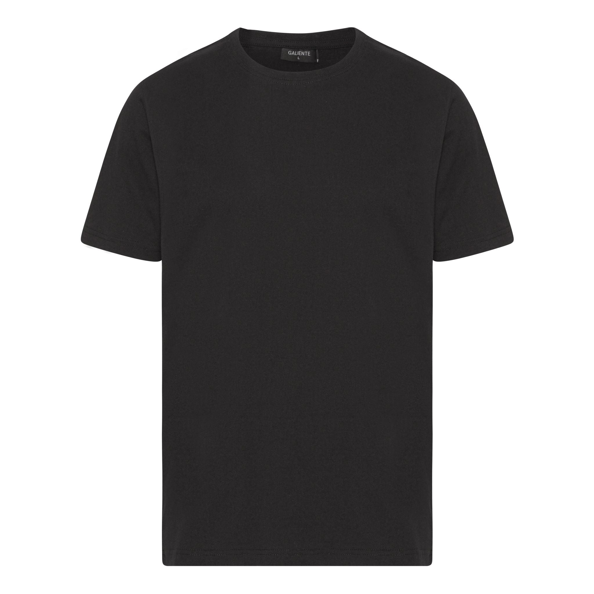 Oversize black T-shirt with blue logo print