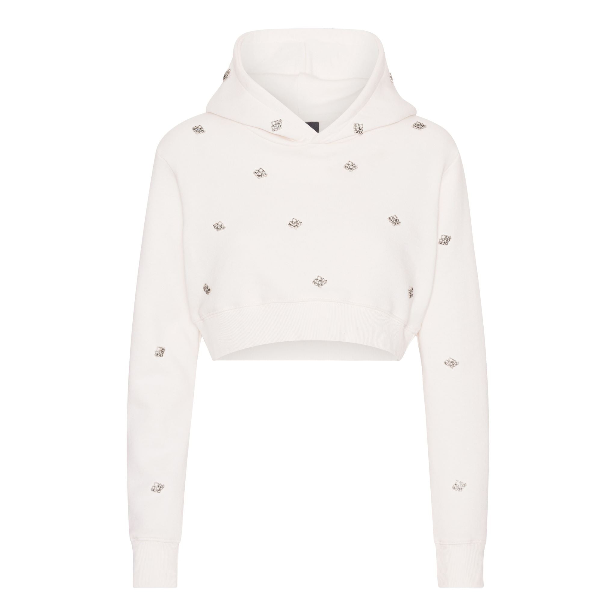 Off-white crop hoodie